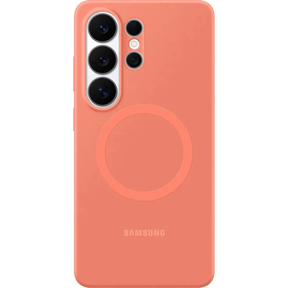 Чехол SAMSUNG Silicone Magnet для Samsung Galaxy S26 Ultra Coral Red (EF-ES948COEGWW)