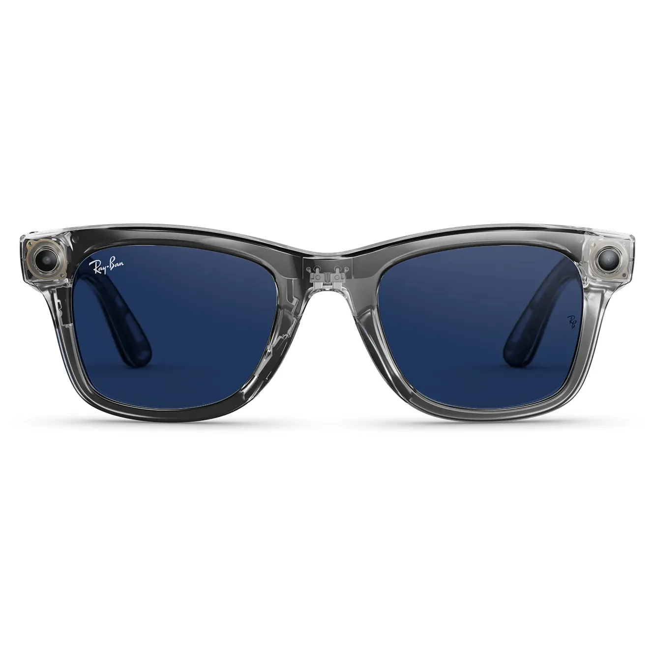 Ray-Ban Meta Wayfarer Gen 2 Standard Shiny Transparent Grey Frame/Clear Sapphire Lenses (RW4012 6840MF 53-22)