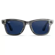 Ray-Ban Meta Wayfarer Gen 2 Standard Shiny Transparent Grey Frame/Clear Sapphire Lenses (RW4012 6840MF 53-22)