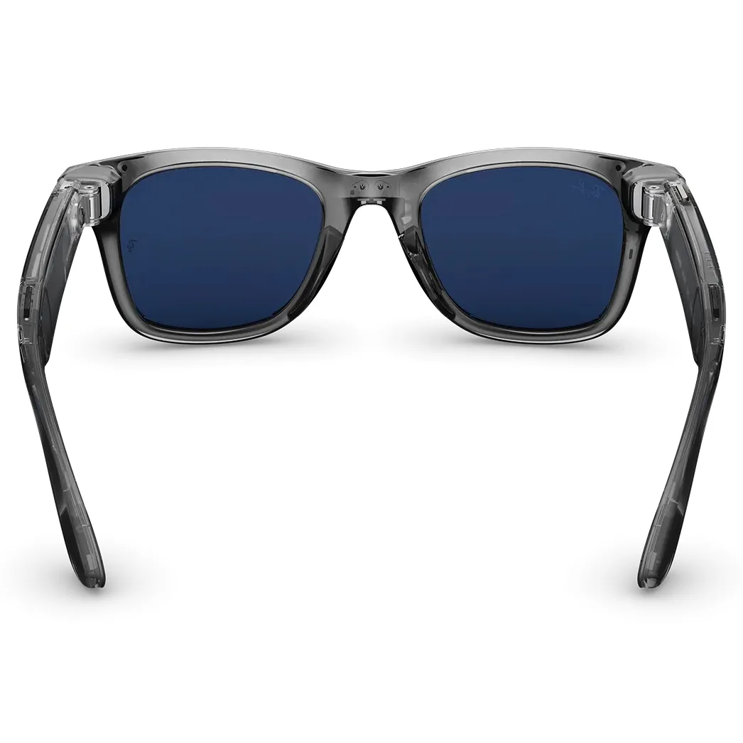 Ray-Ban Meta Wayfarer Gen 2 Standard Shiny Transparent Grey Frame/Clear Sapphire Lenses (RW4012 6840MF 53-22)