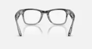 Ray-Ban Meta Wayfarer Gen 2 Standard Shiny Transparent Grey Frame/Clear Sapphire Lenses (RW4012 6840MF 53-22)
