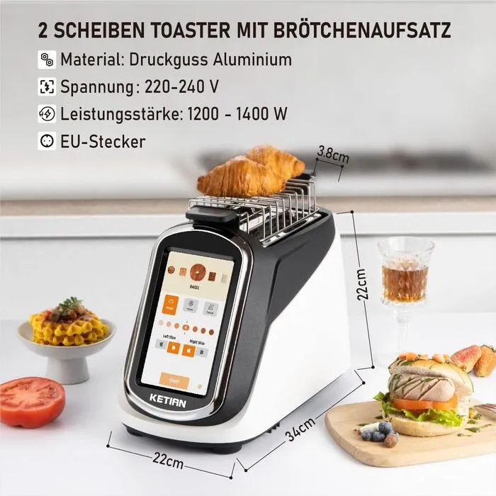 Smart Toaster KETIAN KT-03 Тип устройства: умный тостер