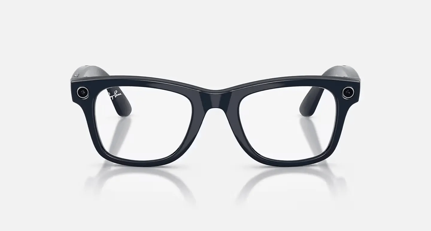 Смарт-окуляри Ray-Ban Meta Wayfarer Gen2 Large Shiny Cosmic Blue Frame/Clear to Sapphire Transit.Lens (RW4012 6628MF 53-22)