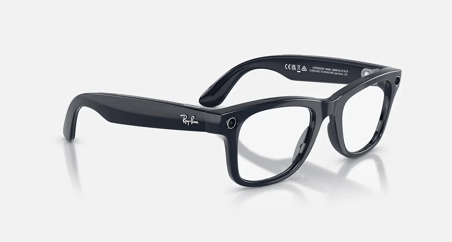 Смарт-окуляри Ray-Ban Meta Wayfarer Gen2 Large Shiny Cosmic Blue Frame/Clear to Sapphire Transit.Lens (RW4012 6628MF 53-22)