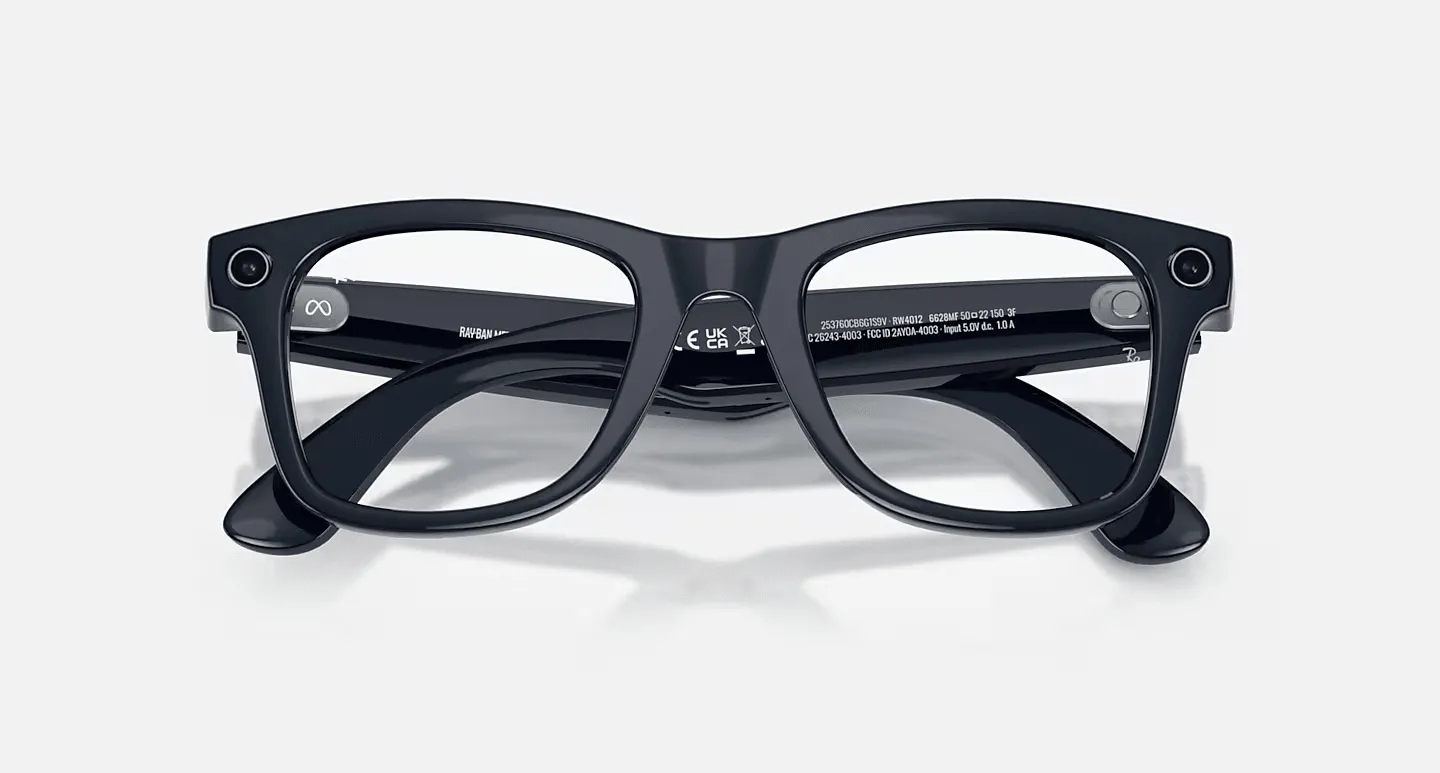 Смарт-очки Ray-Ban Meta Wayfarer Gen2 Large Shiny Cosmic Blue Frame/Clear to Sapphire Transit.Lens (RW4012 6628MF 53-22)