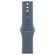 Apple Watch Series 11 GPS 46mm Silver Aluminium Case with Storm Blue Sport Band M/L (MEWC4+MT3R3)