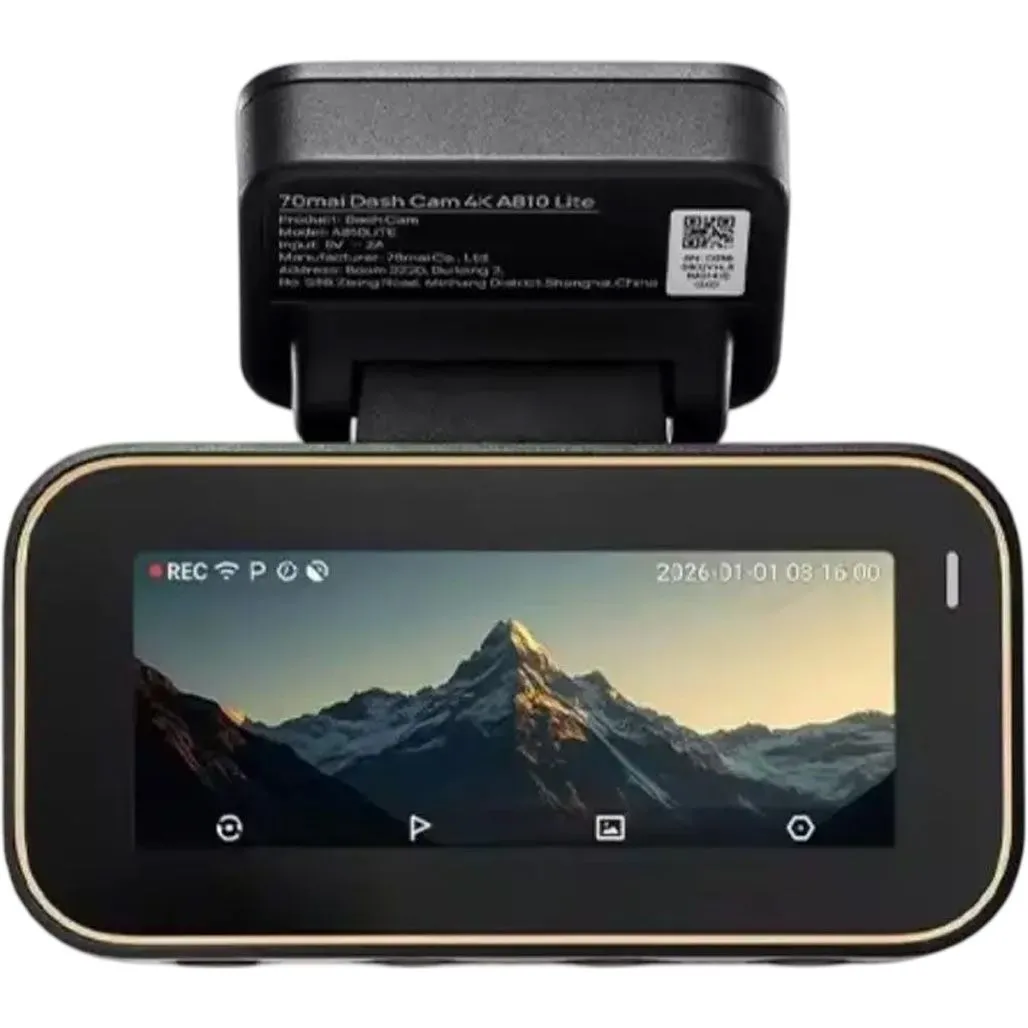 70mai Dash Cam 4K A810 Lite + RC21