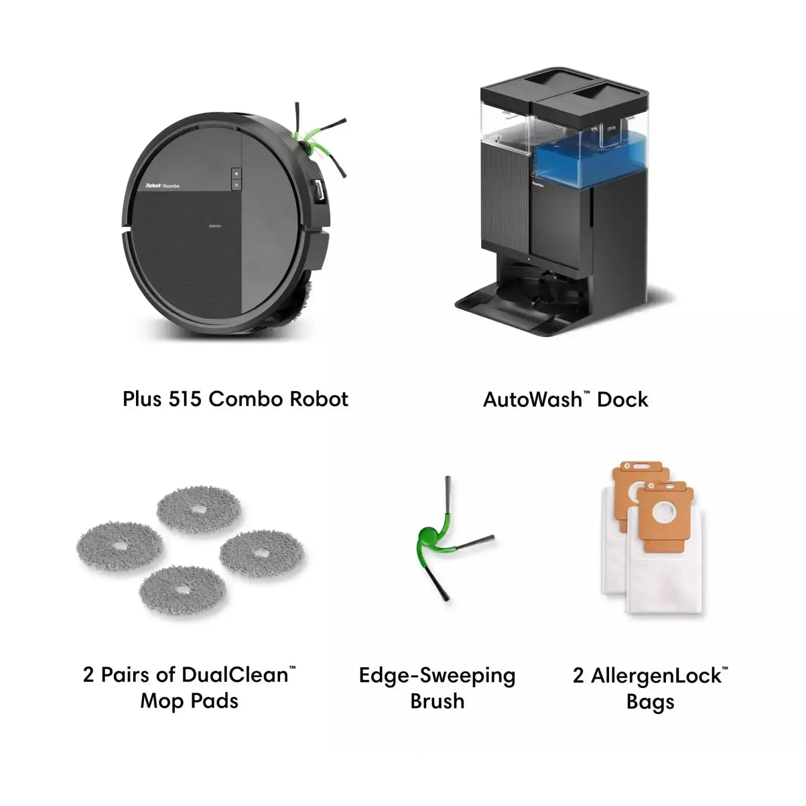 iRobot Roomba Combo Plus 515 AutoWash dock Black