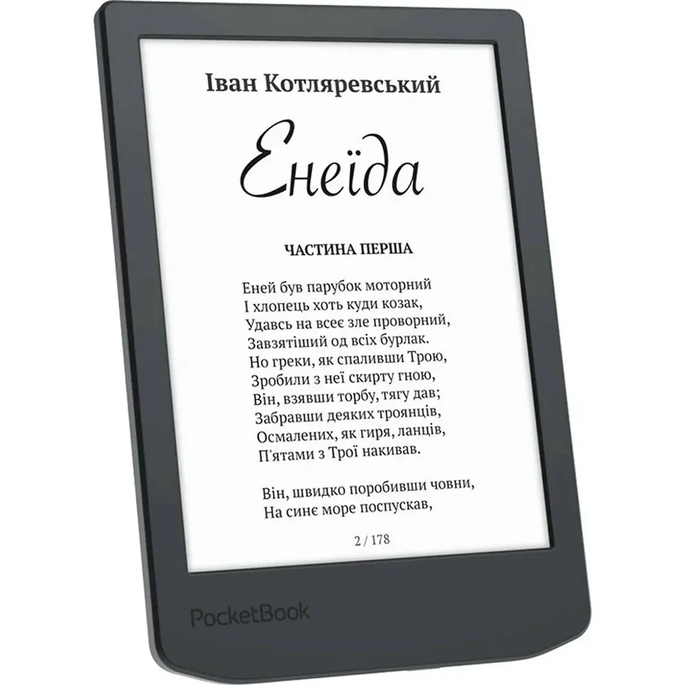 Pocketbook 619 Verse Lite Midnight Grey (PB619-T-WW) (UA) Розмір екрану: 6, 1024х758,