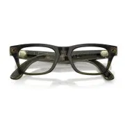 Ray-Ban Meta Blayzer Optics Gen 2 Standard Shiny Transparent Dark Olive / Demo Lens (RW7001 8530 50-19)