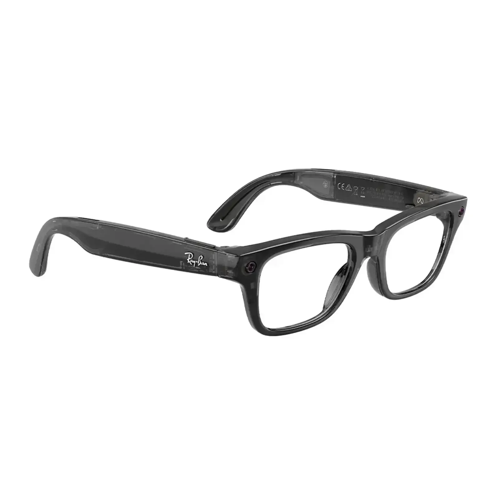 Ray-Ban Meta Blayzer Optics Gen 2 - Transparent Black Frame with Demo Lens (RW7001 8526 54-19)