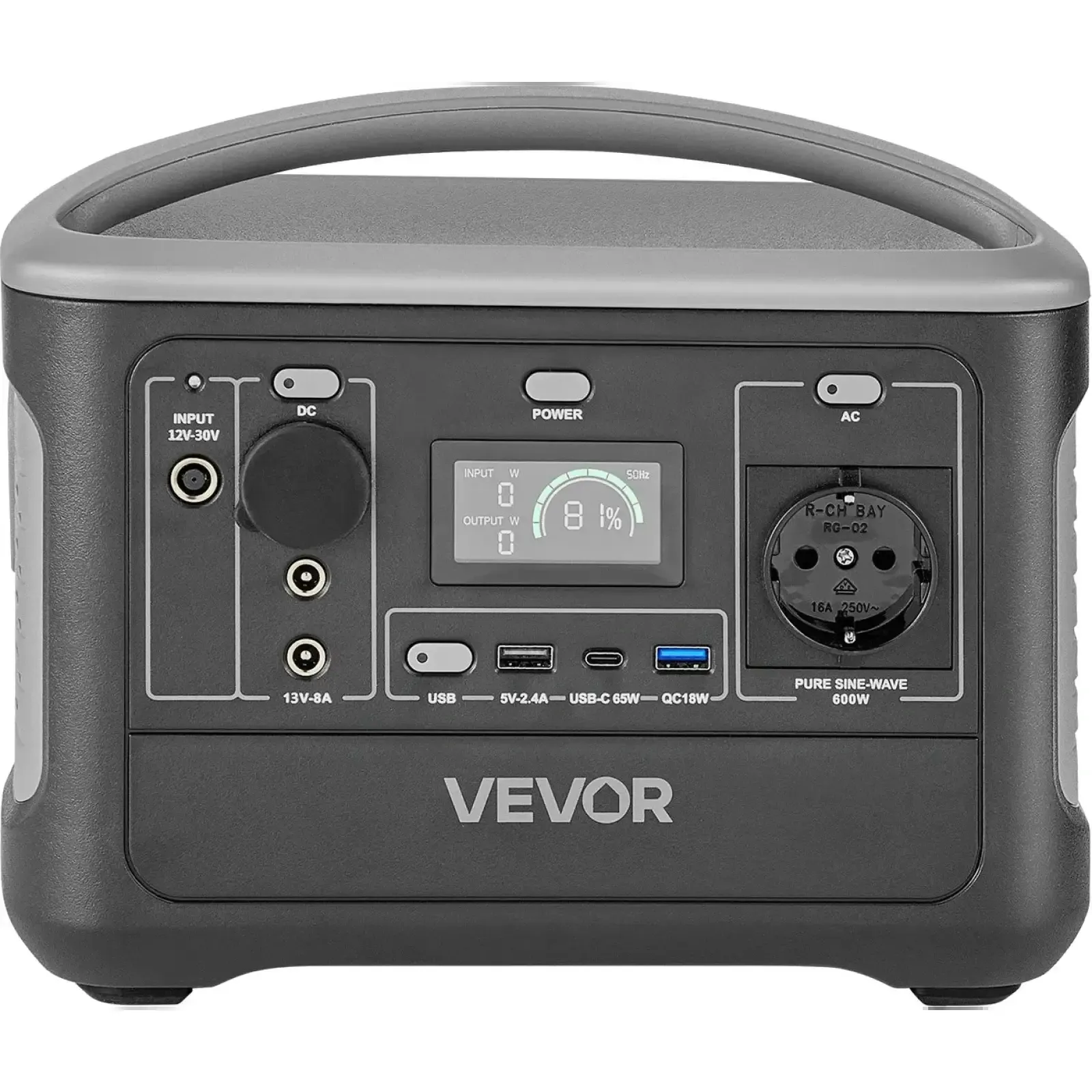 Vevor M6 (493Wh / 600W / LiFePO4)